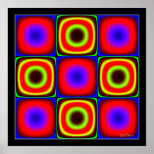 Poster Combinaisons de couleurs Vacillantes