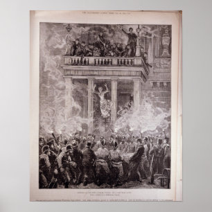 Poster Combustion du théâtre d'anneau, Vienne