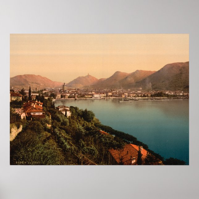 Poster Côme I, Lac de Côme, Lombardie, Italie (Devant)