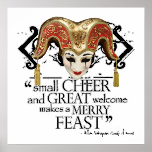 Poster Comédie de citation de festin d'erreurs