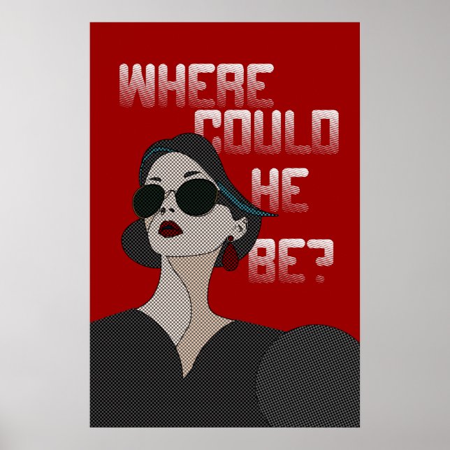 Poster Comédie Style femme Camp Vintage (Devant)