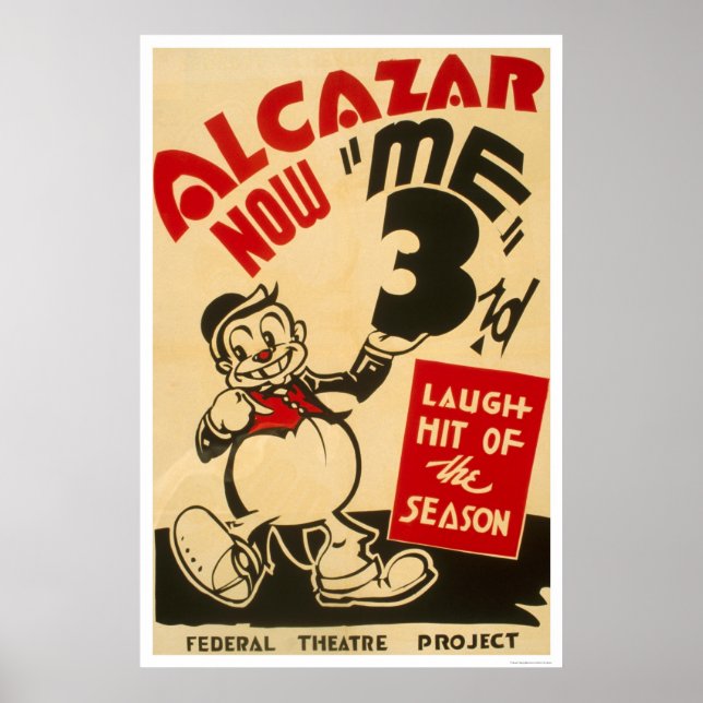 Poster Comédie théâtrale fédérale 1938 WPA (Devant)