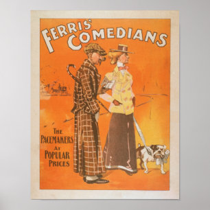 Poster Comédiens de Ferris "stimulateurs aux prix