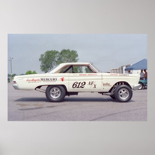 Poster Comète de mercure A F/X - Glisser Vintage (Devant)