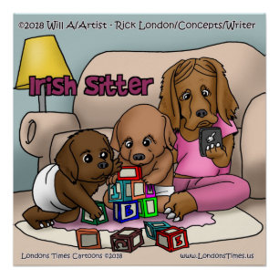 Poster comique Rick London Irish Setter