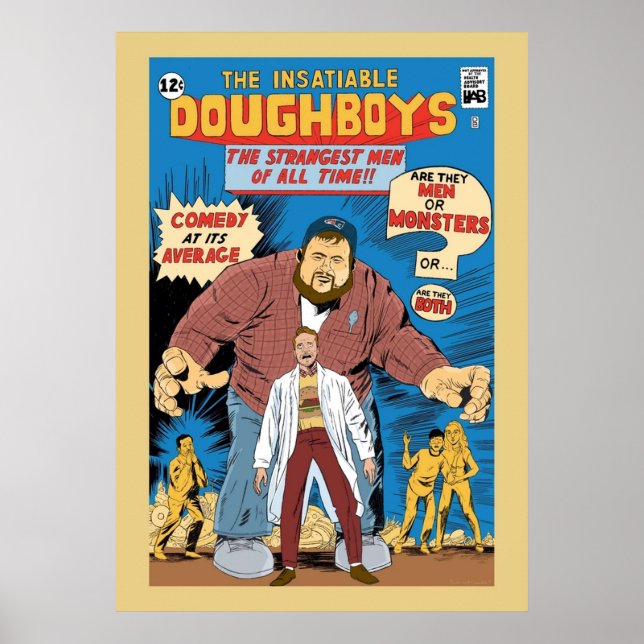 Poster Comique Vintage de Doughboys (Devant)