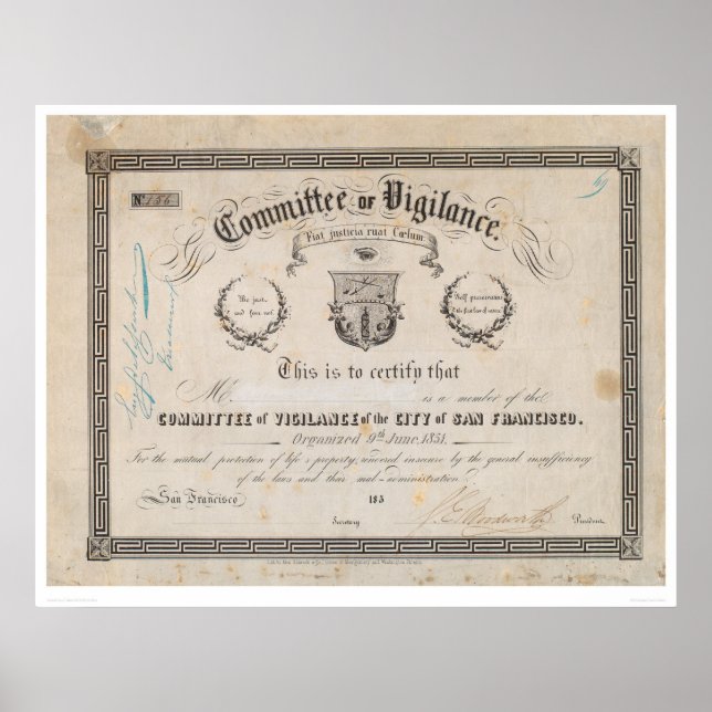 Poster Comité de vigilance, San Francisco (2539A) (Devant)