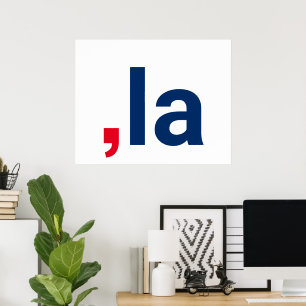 Poster Comma La kamala drôle prononciation patriotique