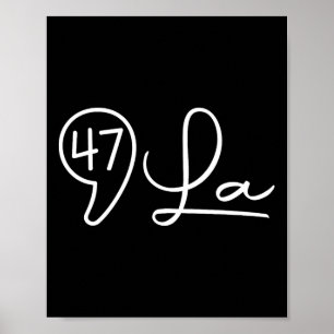 Poster Comma La Kamala Harris 47 Script Féminin Pour Femm
