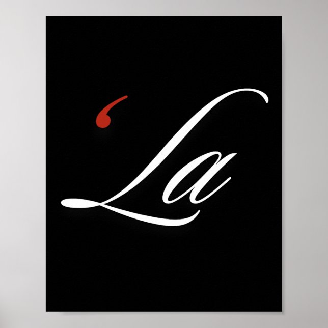 Poster Comma La Kamala Harris Ponctuation amusante La Els (Devant)