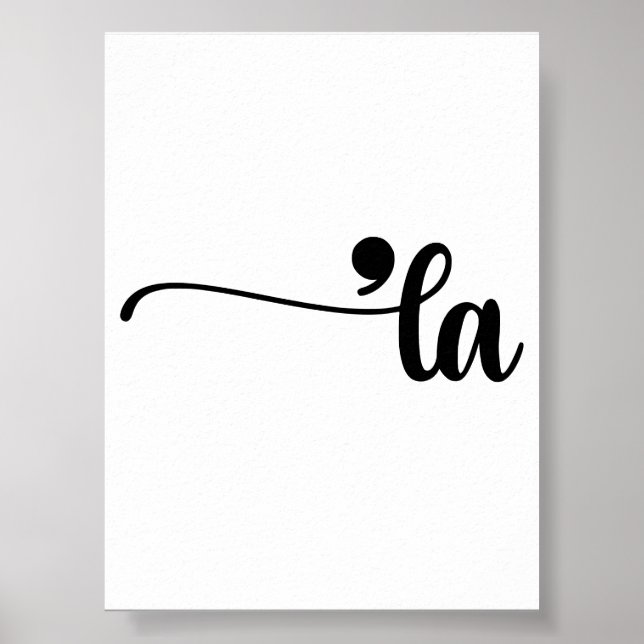 Poster Comma La Kamala Harris Ponctuation La Election (Devant)