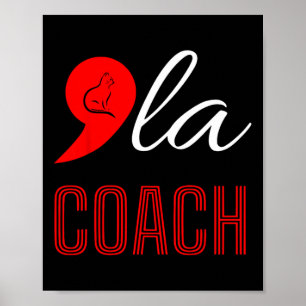 Poster Comma La Kamala Harris Tim Walz Coach 2024 La Comm
