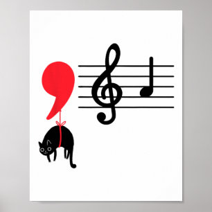 Poster Comma La Music Notes Kamala Harris Music Teacher E