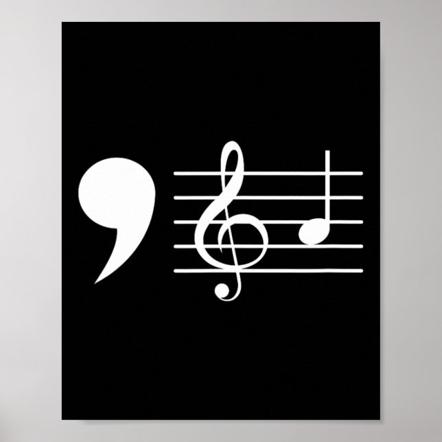 Poster Comma La Music Notes Kamala Harris Music Teacher E (Devant)