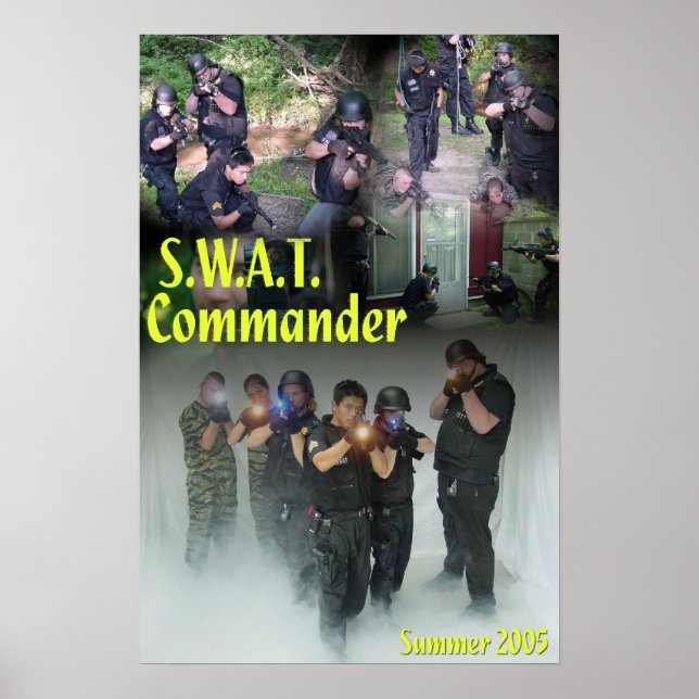 Poster Commandant du SWAT (Devant)