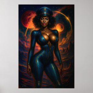 Poster Commandant Gail Kween Glamour Sci-Fi 2025