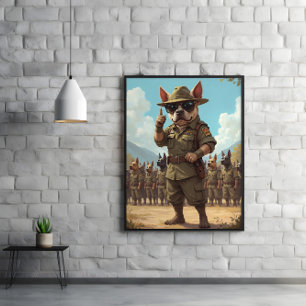 Poster Commande Canine : Écorce Dure, Remise Plus Tard