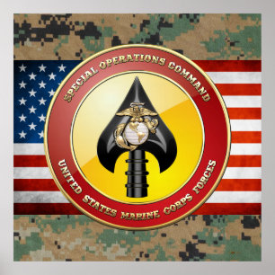Poster Commande d'opérations spéciales d'usmc (MARSOC)