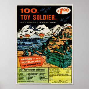 Poster Commande par la poste de soldats vintages Publicit