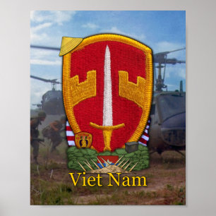 Poster Commandement de l'aide militaire Vietnam MACV