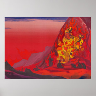 Poster Commandement de Rigden Djapo par Nicholas Roerich
