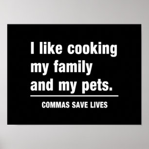 Poster Commas Save Lives