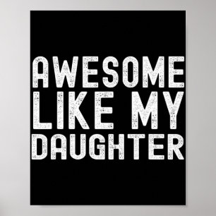 Poster Comme ma fille Drôle de fête des mères et des père