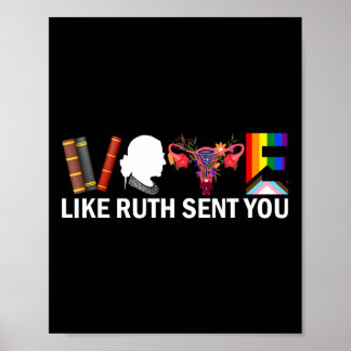 Poster Comme Ruth Vous A Envoyé Chemin Uterus Feminist Lg