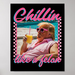 Poster Comme Trump Felon Shirt Républicain Drôle Trump 20