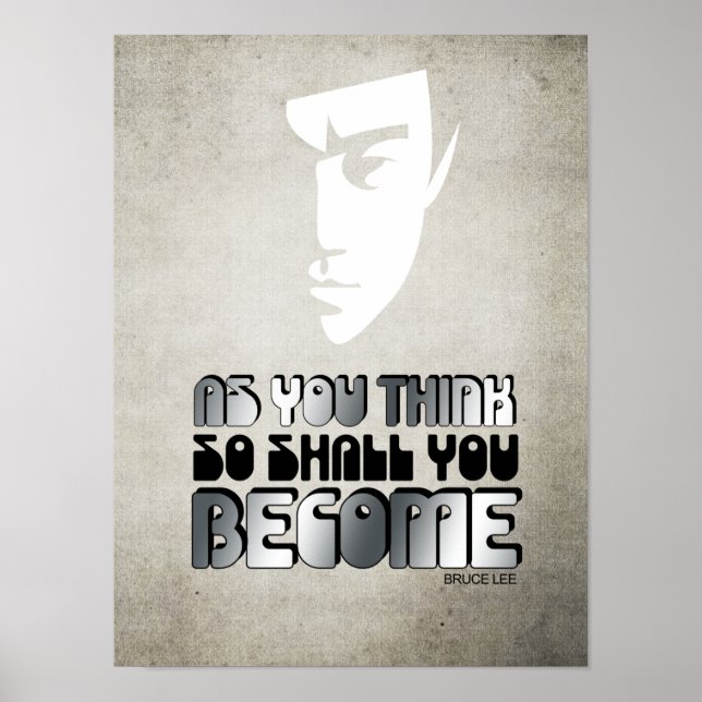 Poster comme vous le pensez, vous deviendrez (Devant)