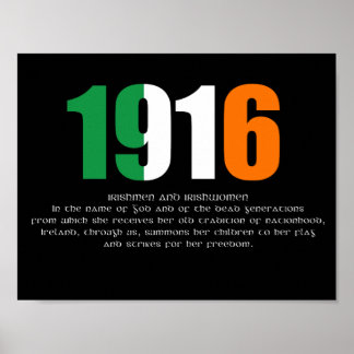 Poster commémoratif de Pâques 1916