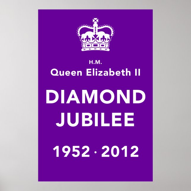 Poster commémoratif du jubilé de diamant (Devant)
