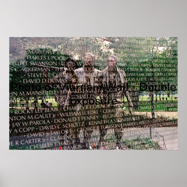 Poster commémoratif du mur du Vietnam (Devant)
