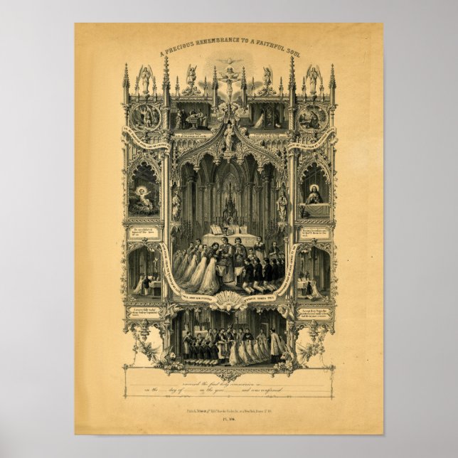 Poster Commémoration personnelle de la première communion (Devant)