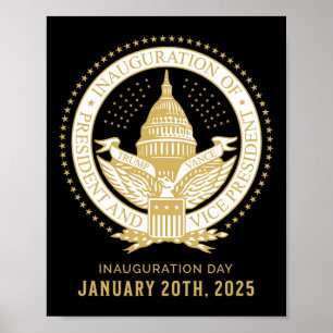Poster Commémorer la 60e inauguration présidentielle prés