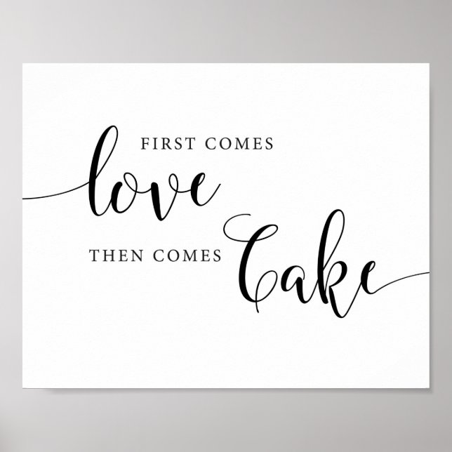 Poster Commence L'Amour Puis Vient Cake Mariage Cake Pann (Devant)