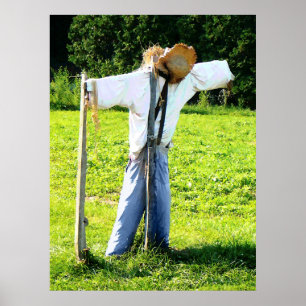 Poster COMMENCER AU-DESSOUS DE $20 - épouvantail