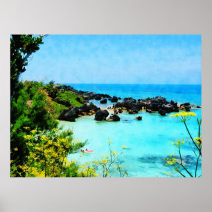 Poster COMMENCER AU-DESSOUS DE $20 - plage à St George