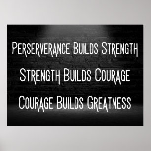 Poster Comment construire la grandeur - Motivationnel