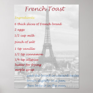 Poster Comment faire l'affiche de recette de copieur de