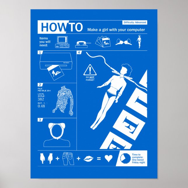 Poster Comment : Faire une femme avec votre ordinateur (Devant)