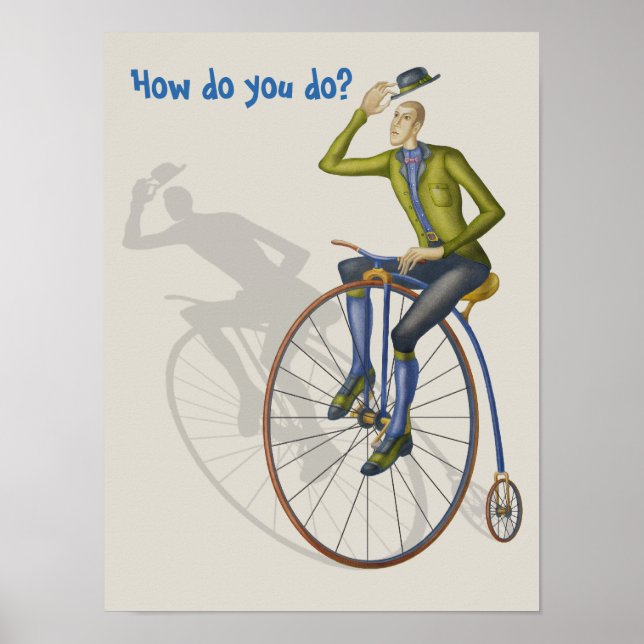 Poster Comment faire, vélo à grande roue (Devant)