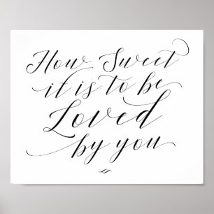 Poster Comment il est doux d'être aimé par vous Signe Mar