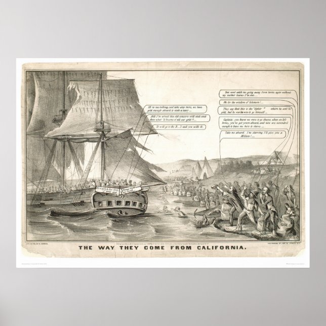 Poster Comment ils viennent en Californie (0476A) (Devant)