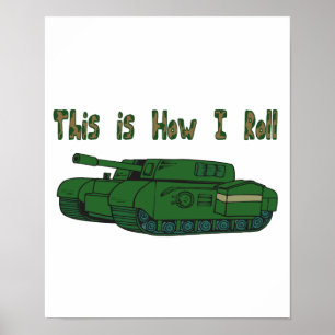 Poster Comment je marche (char militaire)
