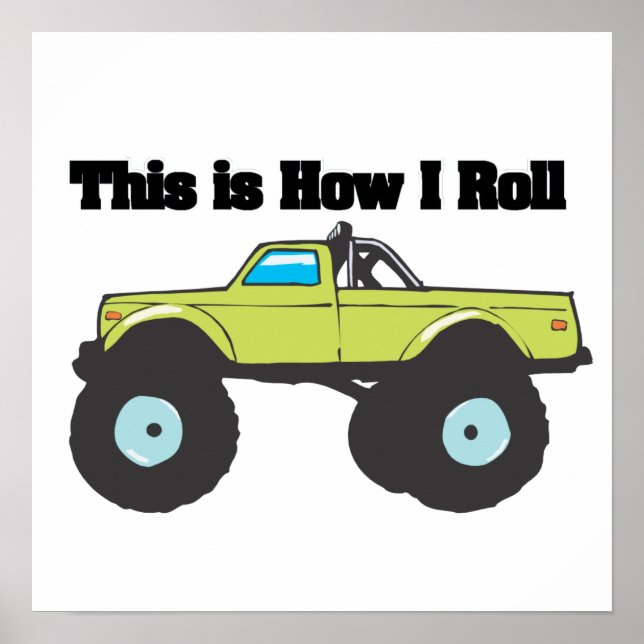 Poster Comment je roule (Camion Monster) (Devant)