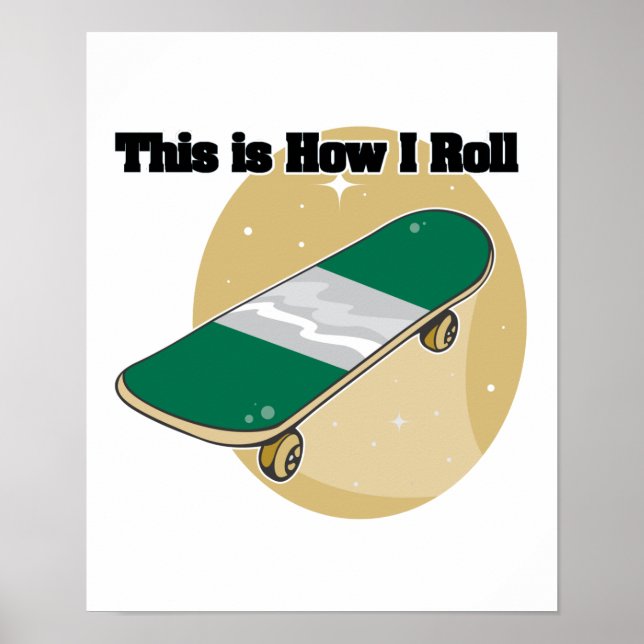 Poster Comment je roule (Skateboard) (Devant)