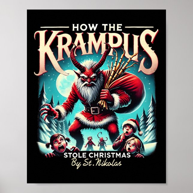 Poster Comment Le Krampus A Volé Le Krampus De Noël Arriv (Devant)