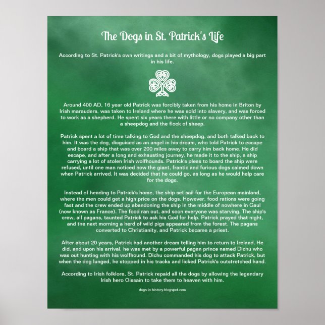 Poster Comment les chiens ont inspiré l'affiche St. Patri (Devant)