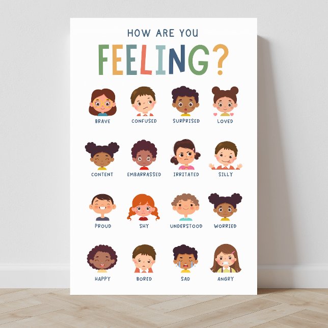 Poster Comment ressentez-vous l'affiche en classe (emotions, SEL, social emotional learning, classroom, classroom posters, education, homeschool)